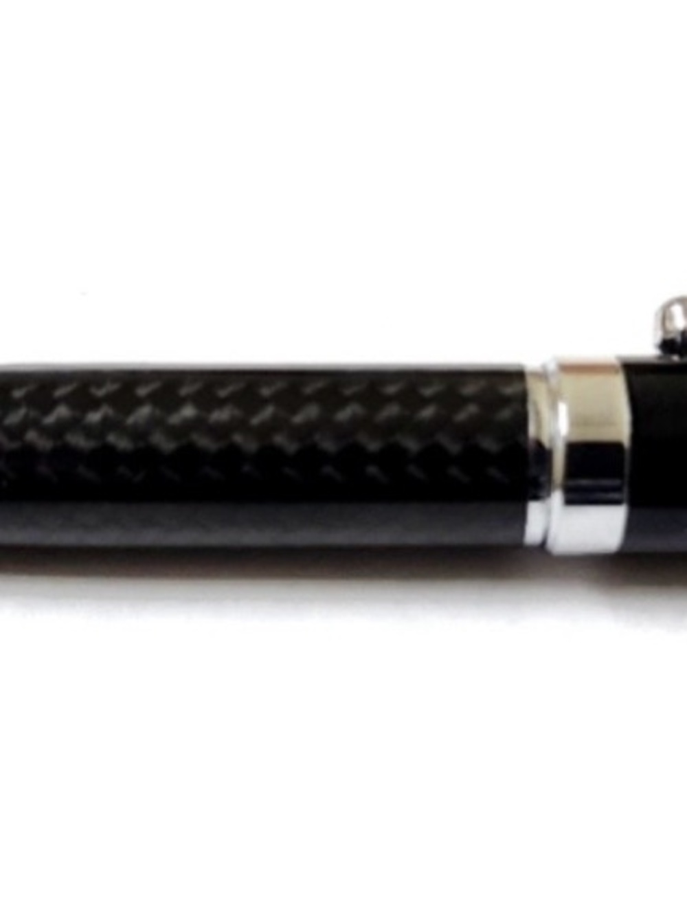 MOVADO Black Carbon Fiber Ballpoint Pen with DESIGNER Silver ORIG $99+ DEAL!